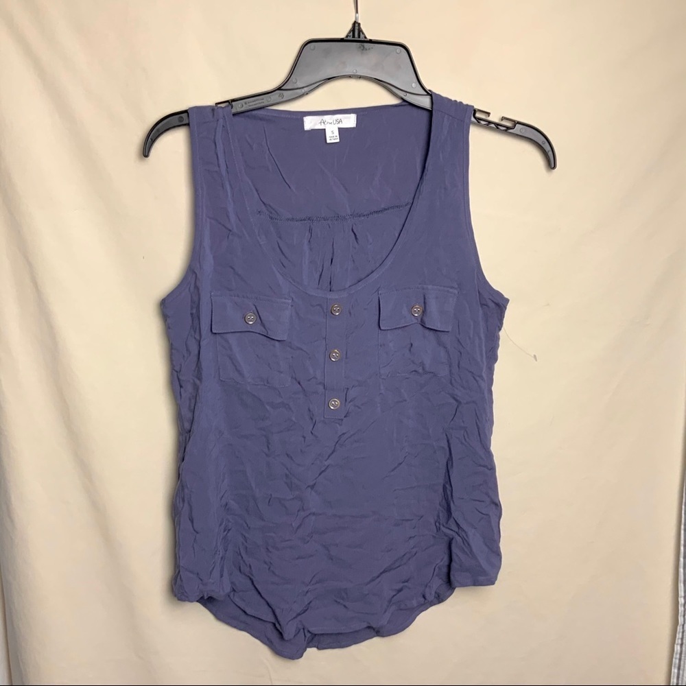 NWOT Active USA Blue Sleeveless Tank Sm
